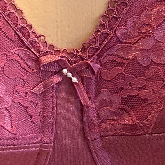 Amoena 34D Mauve NANCY WF Mastectomy Bra - Picture 3 of 6